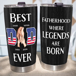 Personalized Gifts For Dad Tumbler Best Dad Ever 05kadt150124tm - Tumbler Cups - GoDuckee