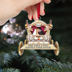 And They Lived Happily Ever After, Personalized 02QHPU191023 Couple Ornament, Christmas Gifts - Ornament - GoDuckee