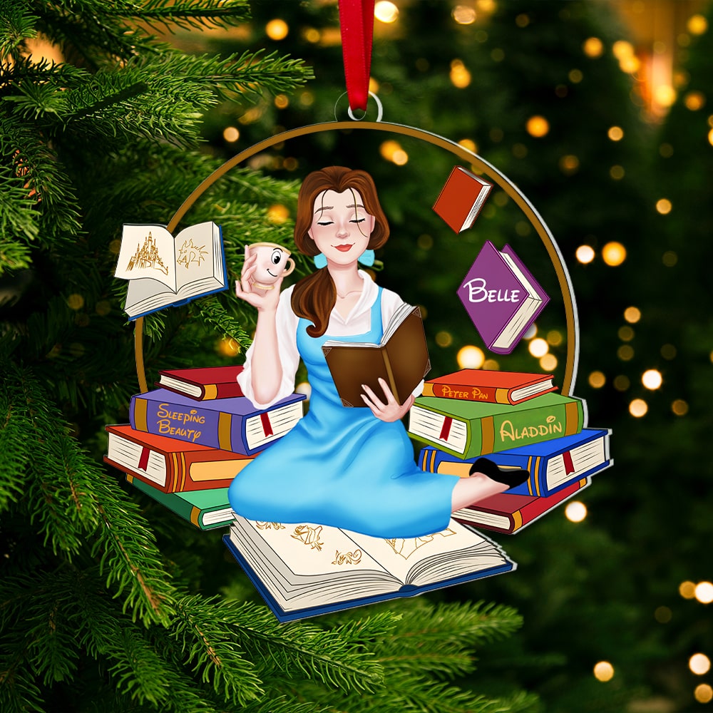 Year Of Books, Personalized Book Ornament, Book Lover Gift, 03HUPO291123PA - Ornament - GoDuckee