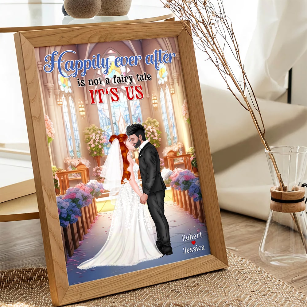 Happily Ever After Is Not A Fairy Tale-Personalized Canvas Print- Couple Gift - Poster & Canvas - GoDuckee