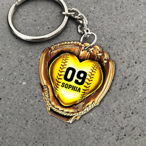 Gift For Baseball Lover - Personalized Keychain PW-KCH-03HUTN100723-02 - Keychains - GoDuckee