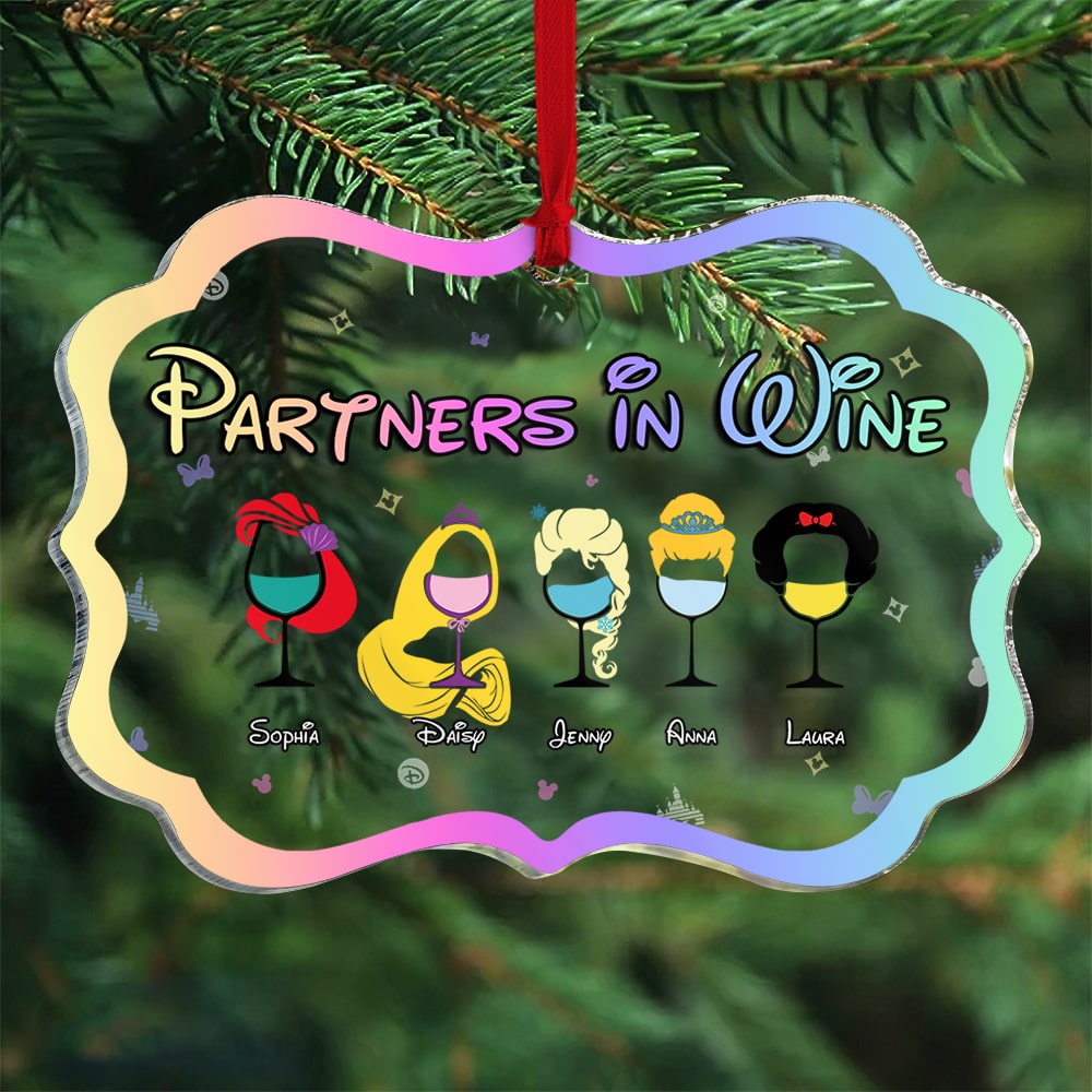 Friends, Partners In Wine, Personalized Ornament, Christmas Gifts For Friends, 03TOPO181123 - Ornament - GoDuckee