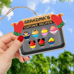 Grandma's Cupcake Recipes, Personalized PW-06ACQN211023 Ornament - Ornament - GoDuckee