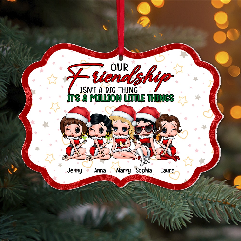 Our Friendship Isn't A Big Thing It's A Million Little Things-Personalized Ornament- Gift For Friends-Christmas Gift- Friend Ornament-PW-CSO-ACRYLIC-03topo121023hh - Ornament - GoDuckee