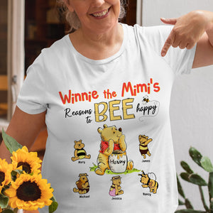 Personalized Gifts For Grandma Shirt Reasons To Bee Happy 02htqn270324 - 2D Shirts - GoDuckee