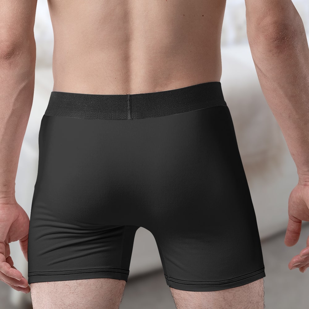 Funny Couple-Personalized Men Boxer Briefs- Gift For Him/ Gift For Husband- Couple Boxer - Boxer Briefs - GoDuckee