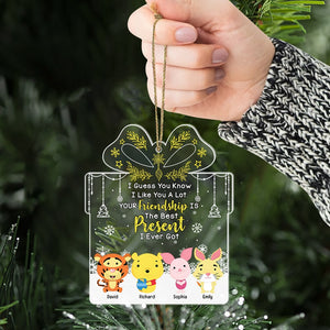 The Best Present I Ever Got-Personalized Acrylic Ornament- Gift For Friends- Christmas Gift-PW17-AONMT- 01kaqn031123 - Ornament - GoDuckee