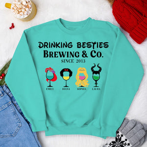 Drinking Besties-Personalized 3D AOP Shirt- Gift For Besties- Christmas Gift-3DAP-04qhqn021123dt - AOP Products - GoDuckee