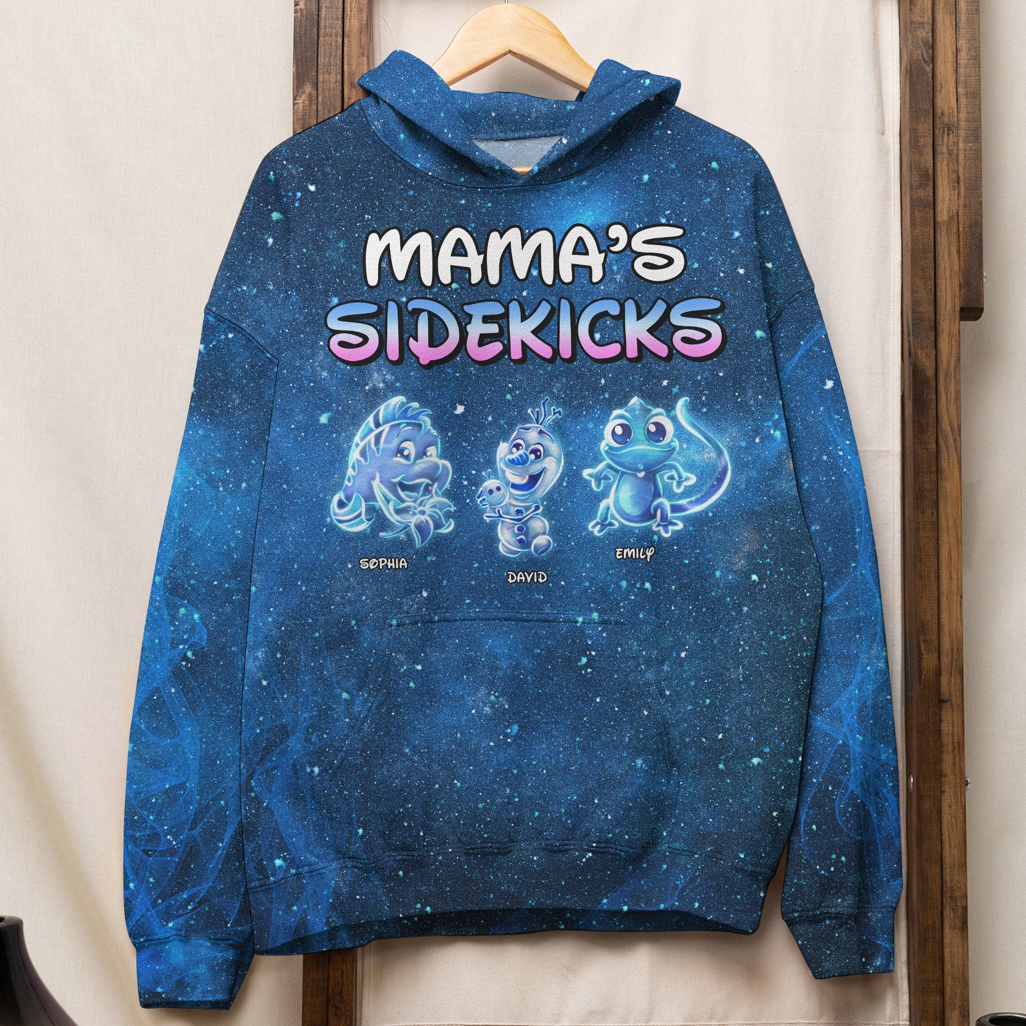 Personalized Gift For Mom 3D Shirt, Mama's Sidekicks Cute Magic Light 03qhqn050924 - AOP Products - GoDuckee