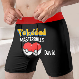 Personalized Gifts For Him Men's Boxers Masterballs 01OHTN150124 Valentine's Gifts For Husband - Boxers & Briefs - GoDuckee