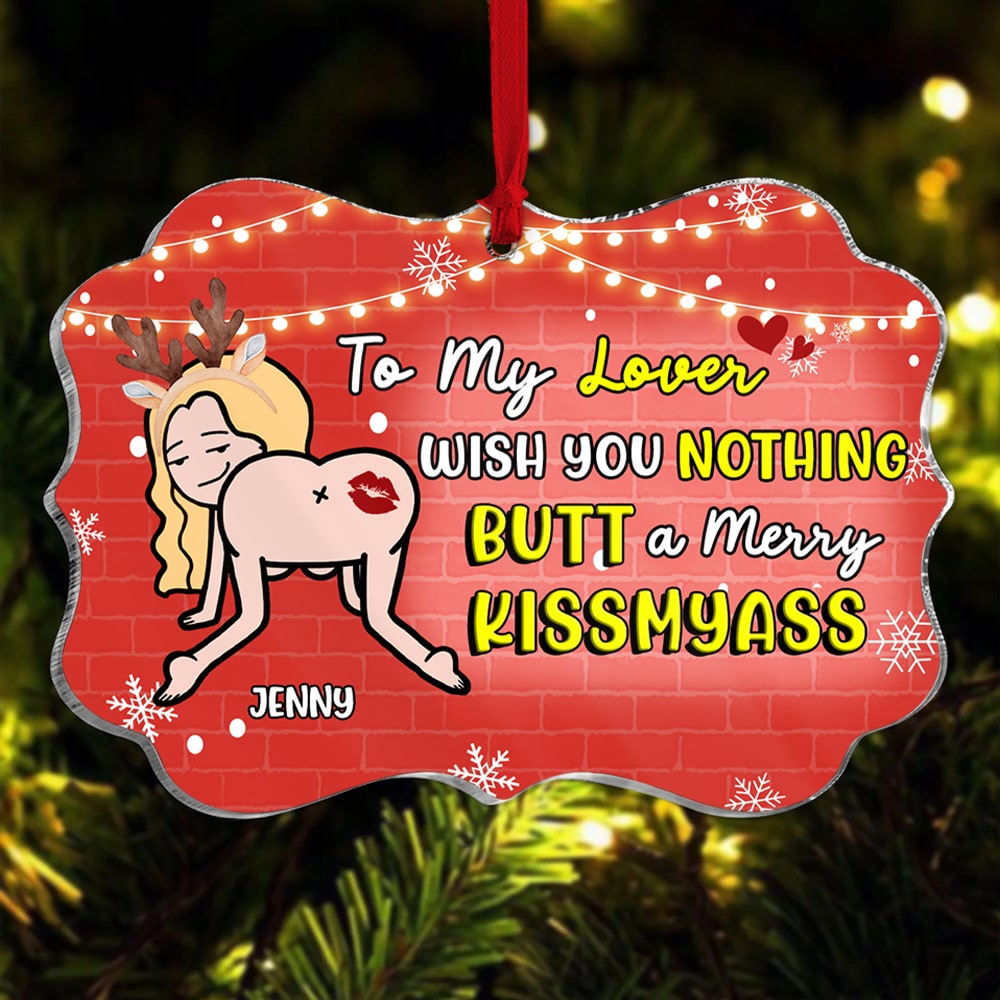 Couple, To My Lover, Personalized Acrylic Ornament, Christmas Gifts For Couple - Ornament - GoDuckee