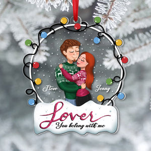 Personalized Love Ornament, Christmas Gifts For Couple, 02NAPO101123HH - Ornament - GoDuckee