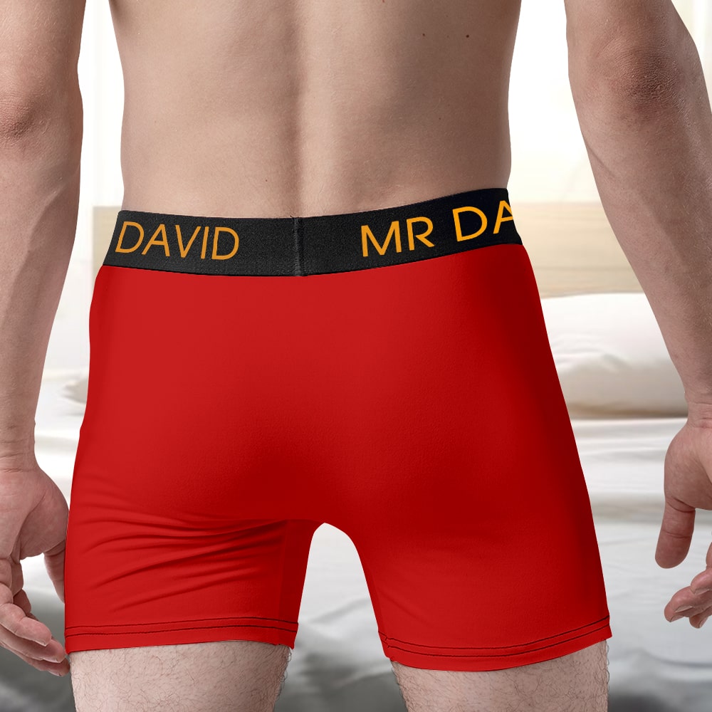 Personalized Gifts For Men Boxer Briefs Just For You - GoDuckee