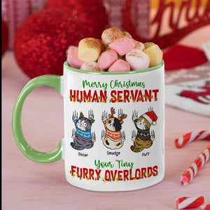 Merry Christmas-Personalized Accent Mug- Gift For Cat Lover- Christmas Gift - Coffee Mug - GoDuckee
