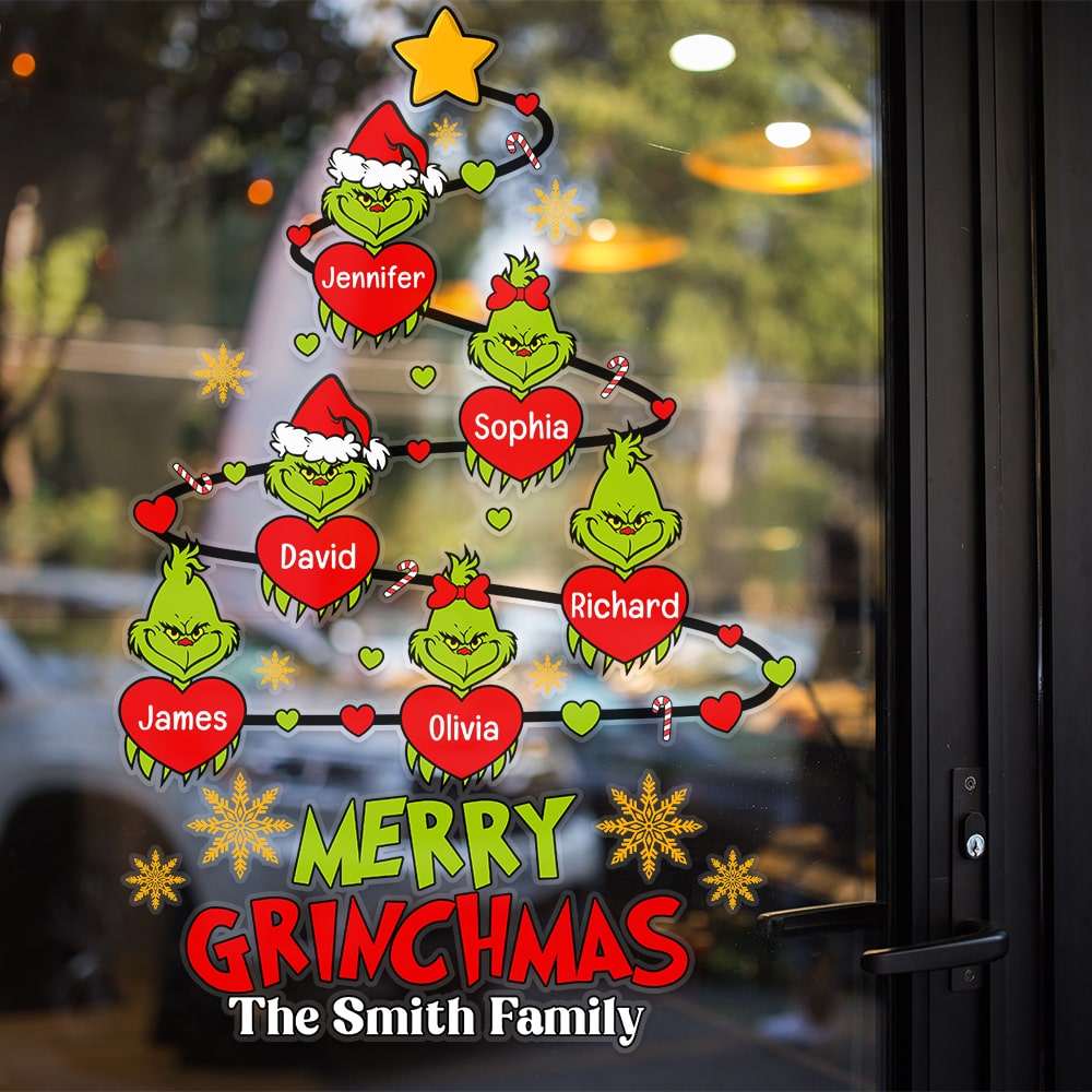 Merry Christmas- Personalized Decal- Gift For Family- Christmas Gift- Family Decal- 05acqn210923 - Home Decor - GoDuckee