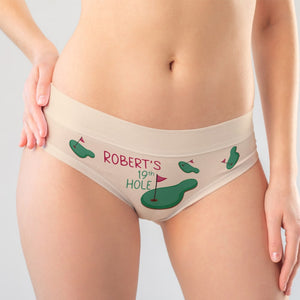 Personalized Gifts For Women Brief 19th Hole - Boxer Briefs - GoDuckee