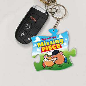 You Are My Missing Piece-PW-KCH-05qhqn260623 Personalized Keychain - Keychains - GoDuckee