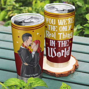 Personalized Gifts For Couple Tumbler The Only Real Thing 02ohqn240124tm - Tumbler Cups - GoDuckee
