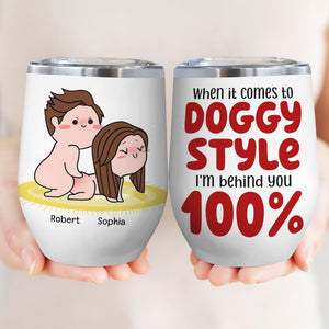 I'm Behind You 100%-Gift For Couple-Personalized Coffee Mug-Funny Couple - Coffee Mug - GoDuckee