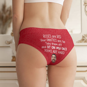 Custom Photo Gifts For Women Briefs Poems Are Hard 06htqn240124 - Boxers & Briefs - GoDuckee