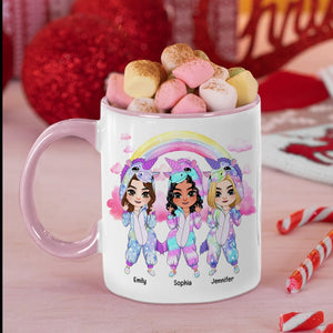 We Will Go Crazy Together-Personalized Accent Mug -Gift For Besties- Unicorn Besties Mug - Coffee Mug - GoDuckee