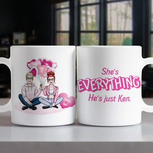 The Couple, She's Everything, Personalized Coffee Mug, Gift For Couple, 05HTPO041223HH - Coffee Mug - GoDuckee