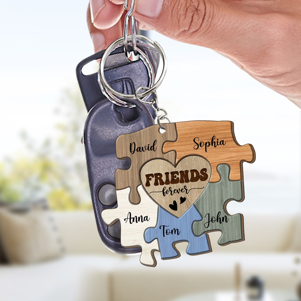 Friends Forever Personalized Keychain Gift For Friend - Keychains - GoDuckee