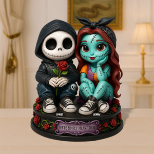 Horror Couple Plaque - Personalized Gifts For Couple 01totn020625 - Shaped Plaques - GoDuckee