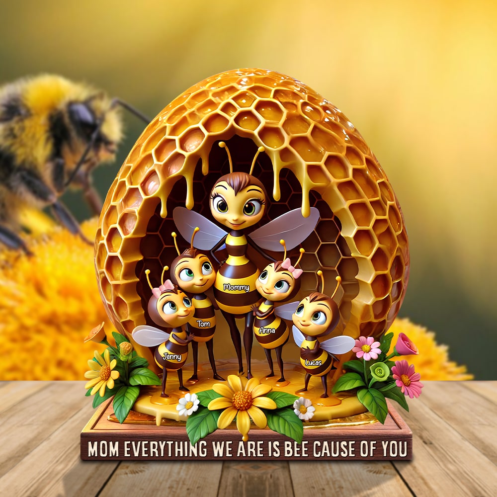 Personalized Gifts For Bee Mom Plaque 03tgtn270325 - Shaped Plaques - GoDuckee