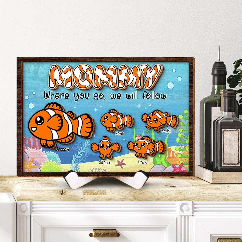 Personalized Gifts For Mom Wood Sign We Will Follow - Wood Signs - GoDuckee