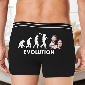 Personalized Gifts For Men Boxer Briefs Evolution - Boxer Briefs - GoDuckee