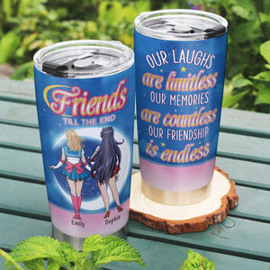 Personalized Gifts For Friends Tumbler Friends Till The End 03qhqn210224hh - Tumbler Cups - GoDuckee