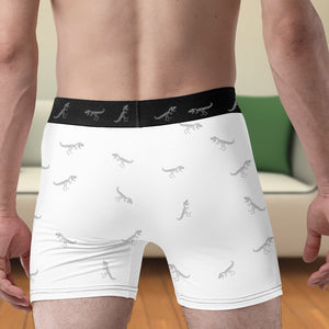 Personalized Gifts For Men Boxers Stop Staring At My Dinosaur - Boxers & Briefs - GoDuckee