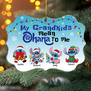 Grandparents-Personalized Medallion Acrylic Ornament- Gift For Family- Christmas Gift- PW-MALGDK- 05htqn021123 - Ornament - GoDuckee