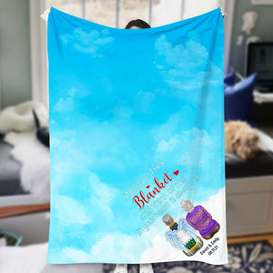 Snuggle This Blanket And Think Of Me IN Your Heart I'll Always Be-Personalized Blanket-Memorial Gift - Blanket - GoDuckee