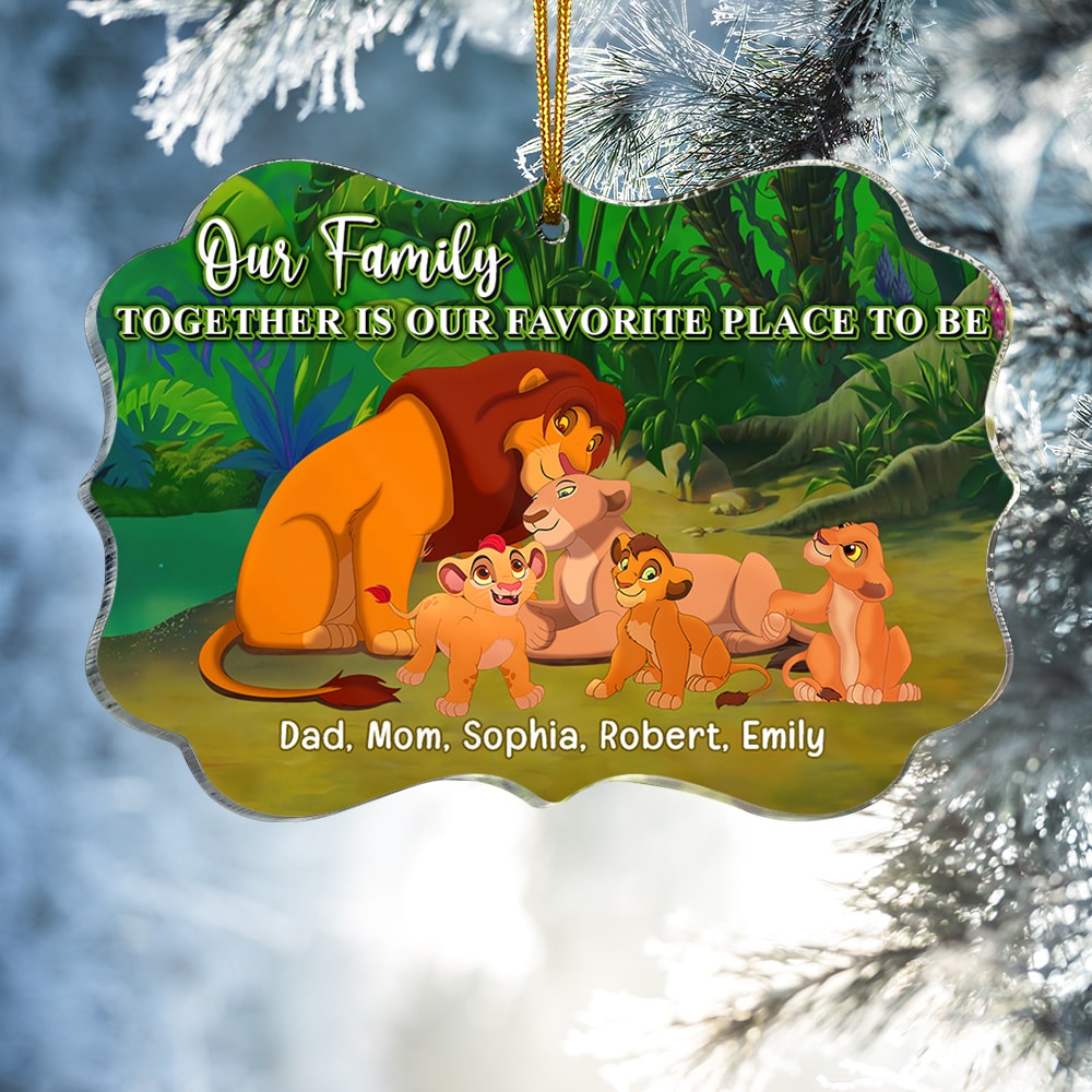 Together Is Our Favorite Place To Be-Personalized Medallion Acrylic Ornament PW-01ohqn171123 - Ornament - GoDuckee