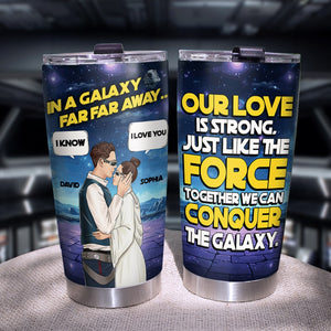 Couple, Our Love Is Strong, Personalized Tumbler, Valentine Gift, Couple Gift, 01HTPO211223TM - Tumbler Cup - GoDuckee