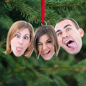 Funny Face Custom Photo Acrylic Ornament, 03NAPO301023 - Ornament - GoDuckee