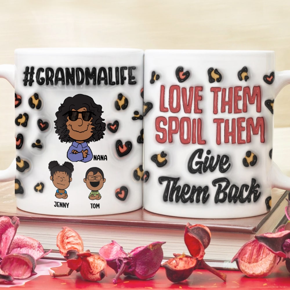 Personalized Gifts For Grandma Coffee Mug 03katn170225hh Grandma Life: Love Them Spoil Them - Coffee Mug - GoDuckee