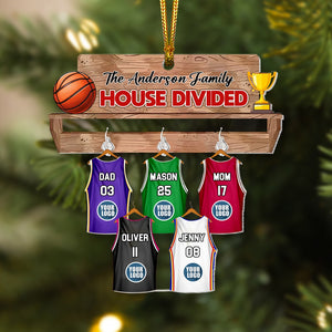 Personalized Gifts For Basketball-Loving Family Christmas Ornament 02humh141024 - Ornament - GoDuckee