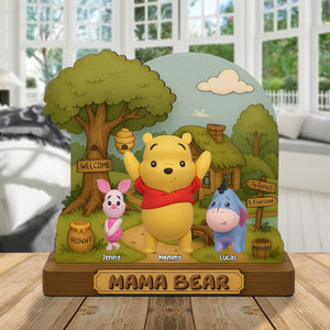 Personalized Gifts For Mom Plaque Mama Bear 05natn150425 - Shaped Plaques - GoDuckee