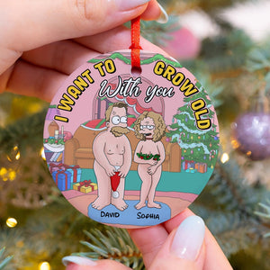 Personalized Gifts For Couple Ceramic Ornament 03natn110724hg - Ornament - GoDuckee