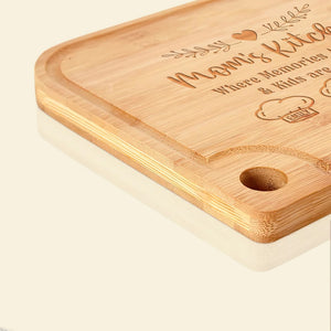 Mom's Kitchen Where Memories Are Made- Personalized Engraved Cutting Board-02kaqn261223 - Home Decor - GoDuckee