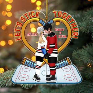 Let's Stick Together-Personalized Acrylic Custom Shape Ornament-06qhqn091123pa - Ornament - GoDuckee