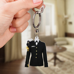 Military Uniform - Personalized Keychain - mixacqn091223 - Keychains - GoDuckee