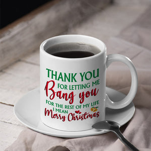 Couple, I Mean Merry Christmas, Personalized Coffee Mug, Christmas Gifts For Couple, 04QHPO300923HH - Coffee Mug - GoDuckee
