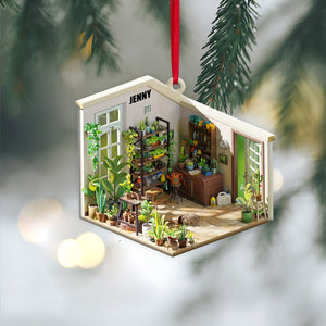 Christmas Garden House Personalized Ornament - Ornament - GoDuckee