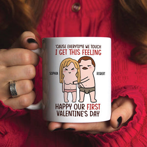 The Couple, Cause Everytime We Touch, Custom Mug, Valentine's Day Gifts, Coffee Mug - Coffee Mug - GoDuckee