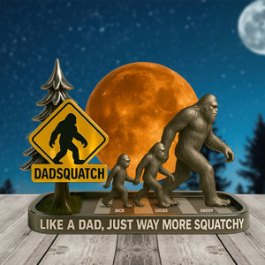 Bigfoot Plaque Personalized Gifts For Dad 03tgtn030525 - Shaped Plaques - GoDuckee