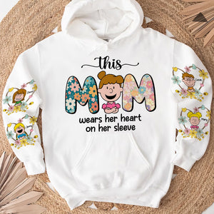 Personalized Gifts For Mom Shirt 05xqtn260325hh This Mom Wears Her Heart On Her Sleeve - AOP Products - GoDuckee